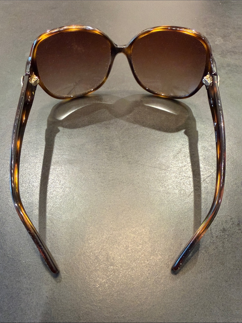 Tory Burch Tortoiseshell Sunglasses with Brown Lenses - Picture 4 of 8
